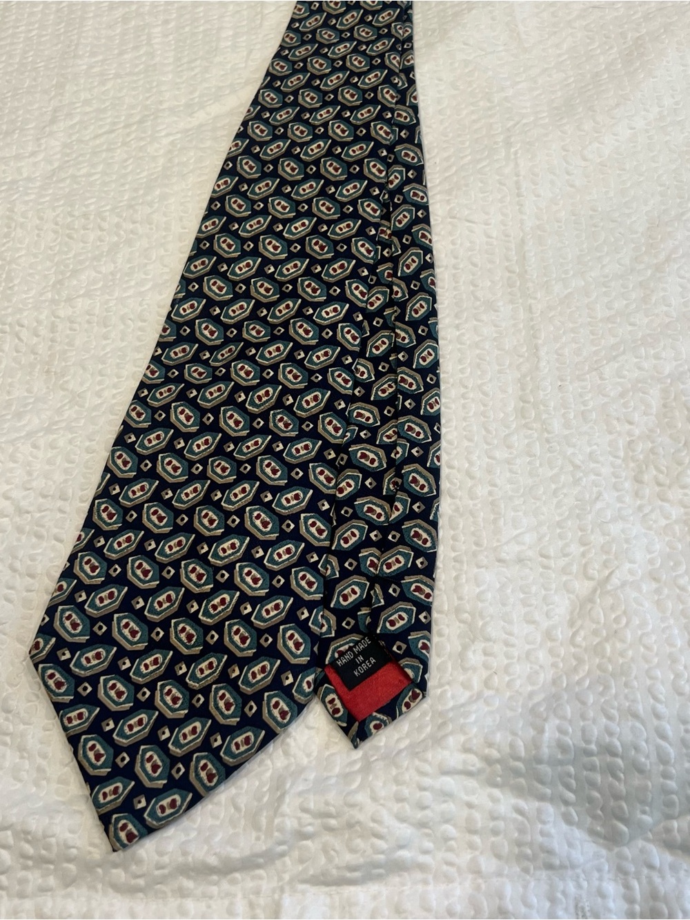 The house of Stuart Tie navy / red multicolor